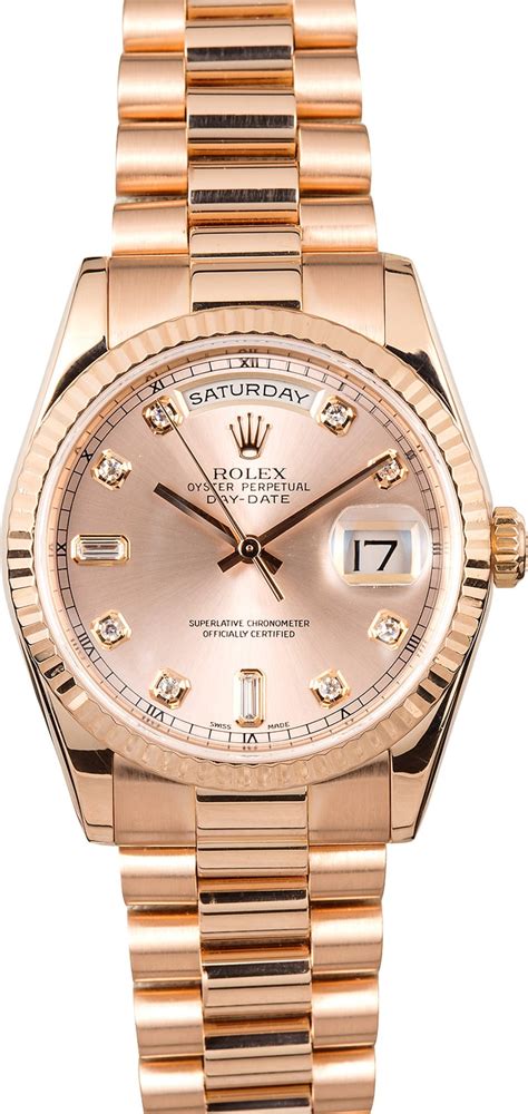 president rose gold rolex|rose gold presidential rolex 36mm.